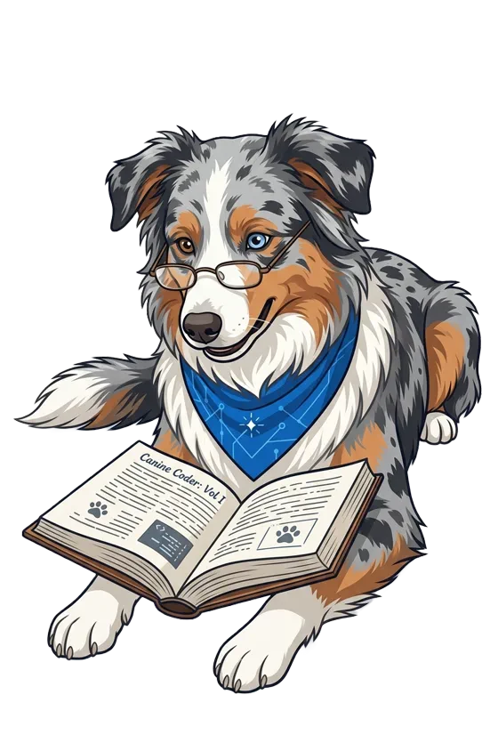 Ollie reading a policy document &mdash; governance is the boring part that protects you