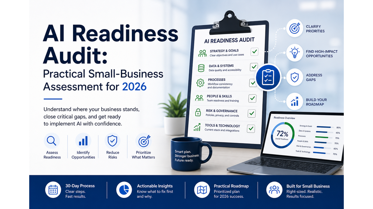 AI Readiness Audit assessment checklist and readiness score for small business