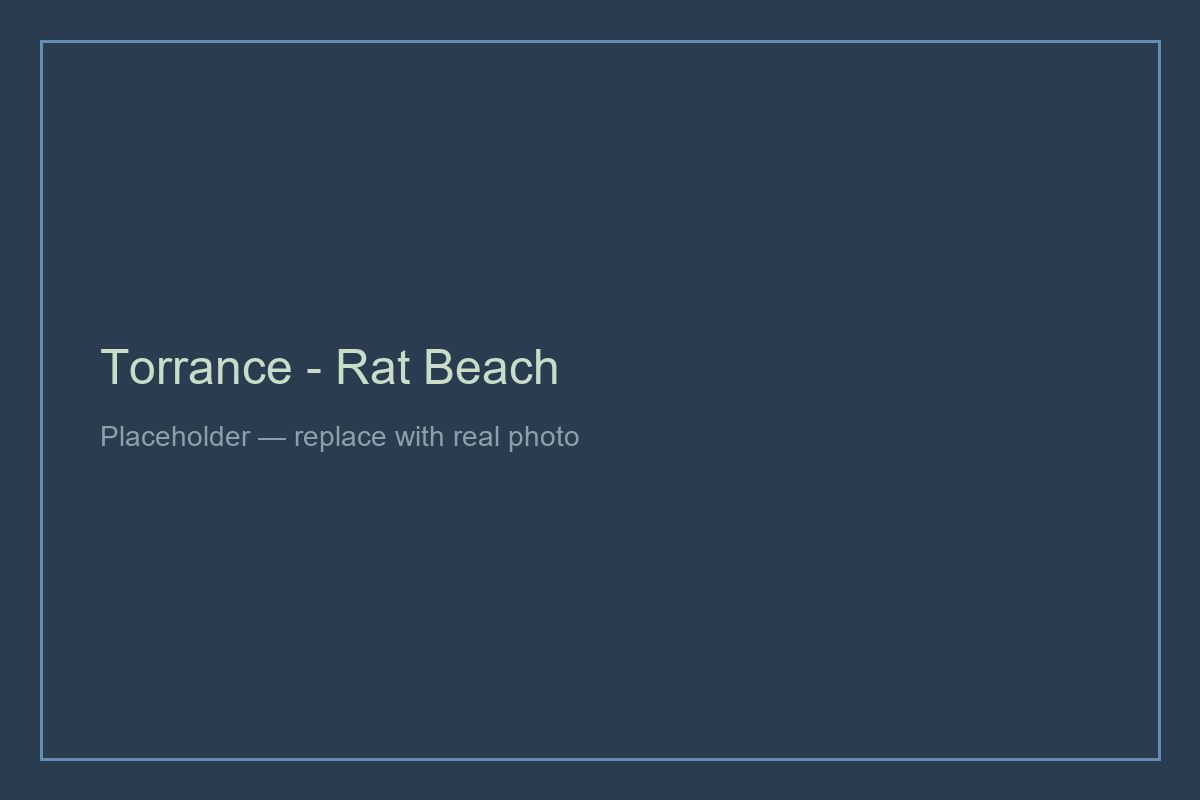 Torrance coastline - Rat Beach area, South Bay California